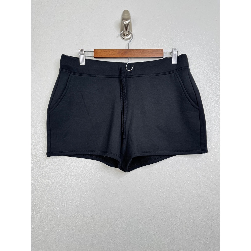 Quince SuperSoft Fleece Shorts Black Size Medium‎